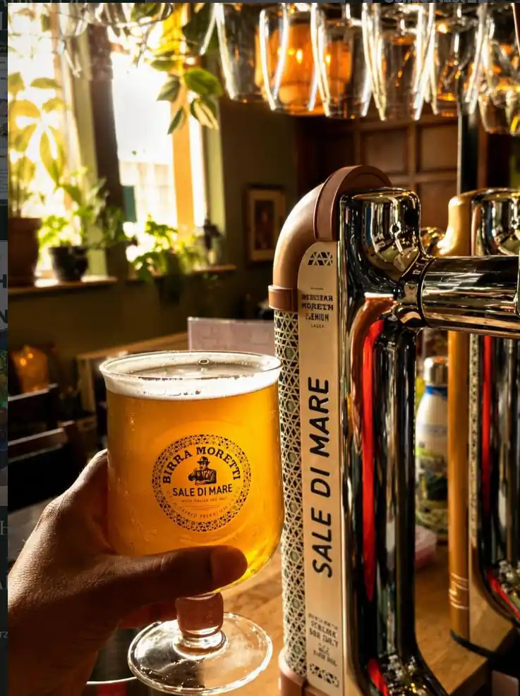 Moretti Sale di Mare draught at The Archive Café